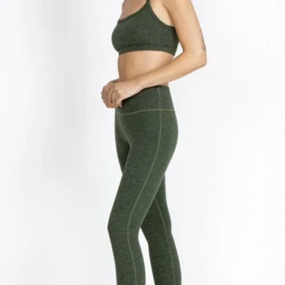 NWT Johnny Was Calme Ease Space Dye High Waist Leggings Green Soft Stretch XL - Picture 3 of 5